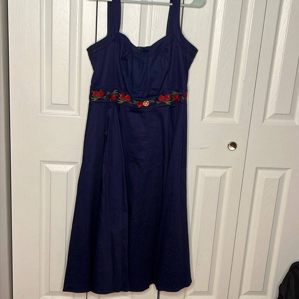 ModCloth X Collectif Cocktail Dress with Pomegranate Embroidery